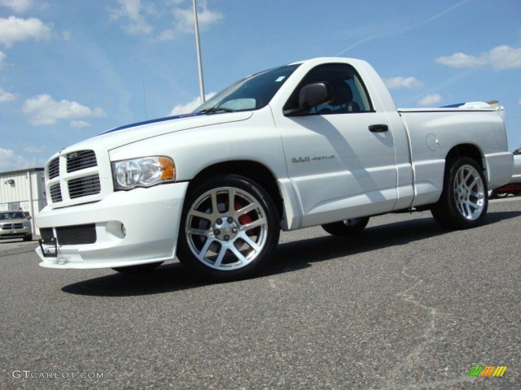 2005 Ram 1500 SRT-10 Commemorative Regular Cab - Bright White / Dark Slate Gray photo #2