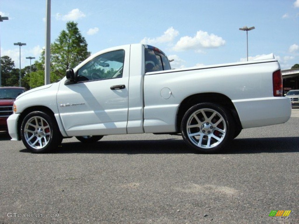 2005 Ram 1500 SRT-10 Commemorative Regular Cab - Bright White / Dark Slate Gray photo #3