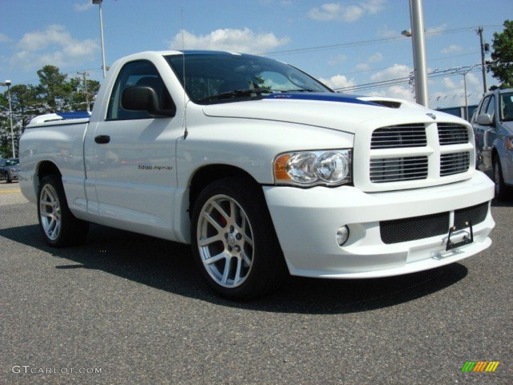 Bright White 2005 Dodge Ram 1500 SRT-10 Commemorative Regular Cab Exterior Photo #49908330