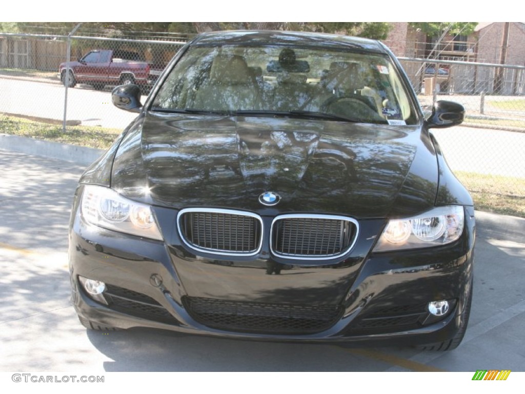 2011 3 Series 328i Sedan - Jet Black / Beige Dakota Leather photo #2