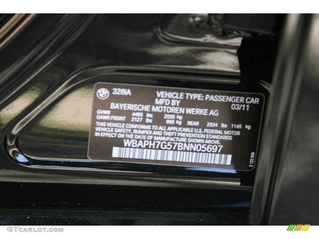 2011 3 Series 328i Sedan - Jet Black / Beige Dakota Leather photo #6