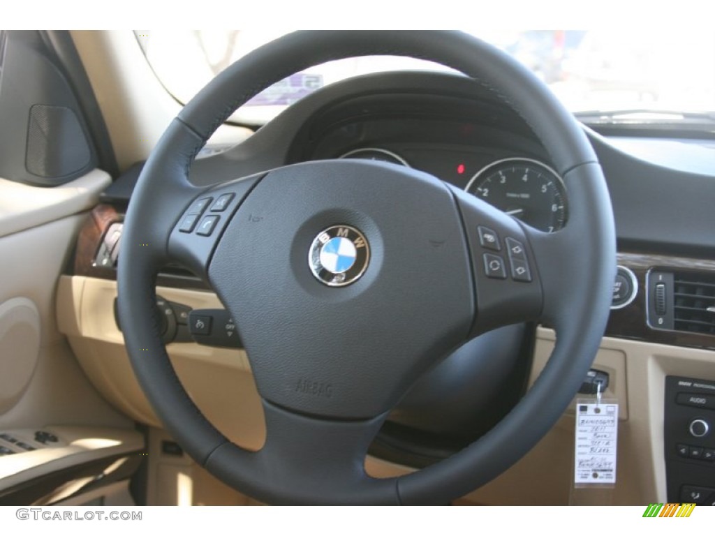 2011 3 Series 328i Sedan - Jet Black / Beige Dakota Leather photo #7