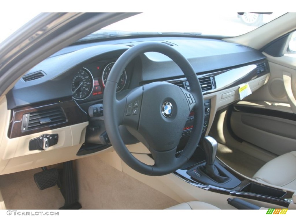 2011 3 Series 328i Sedan - Jet Black / Beige Dakota Leather photo #8
