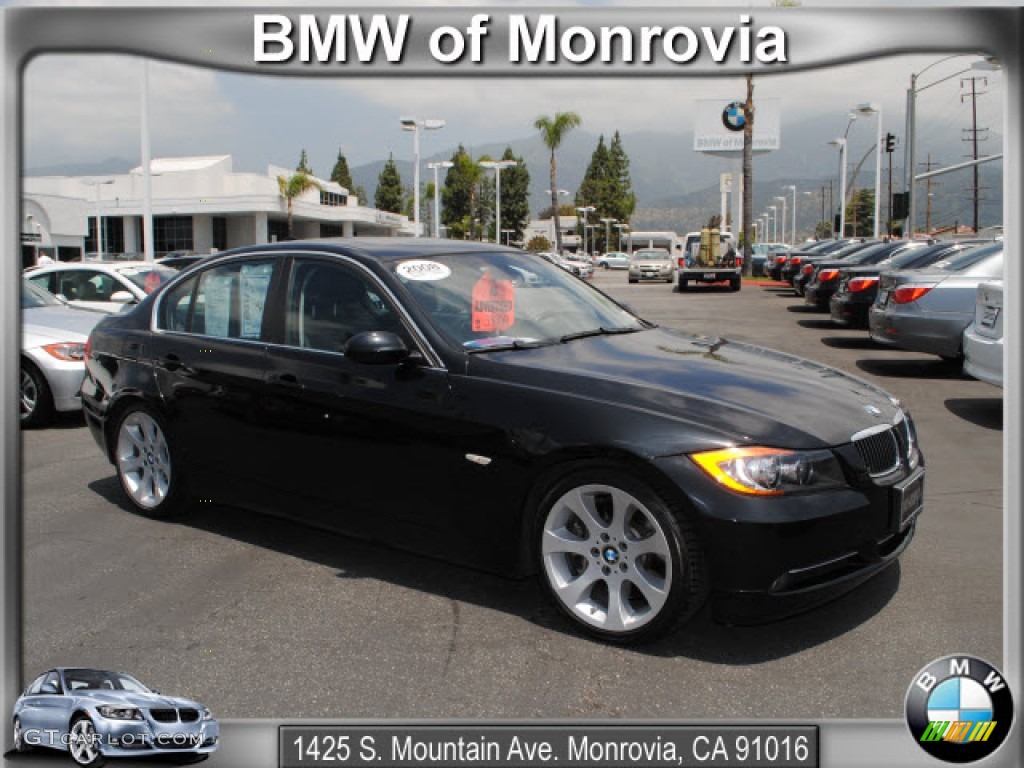 2008 3 Series 335i Sedan - Jet Black / Black photo #1