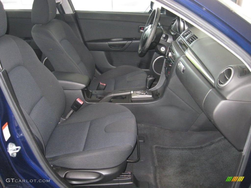 2004 MAZDA3 s Hatchback - Strato Blue Mica / Black/Blue photo #20