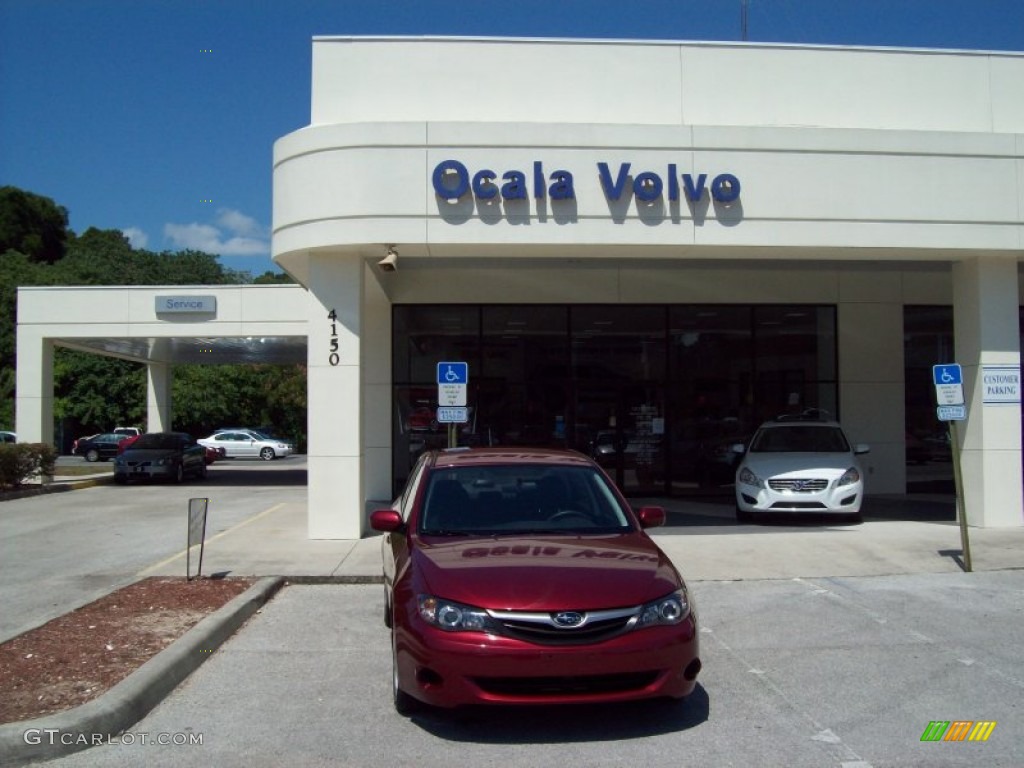 2010 Impreza 2.5i Sedan - Camellia Red Pearl / Carbon Black photo #1