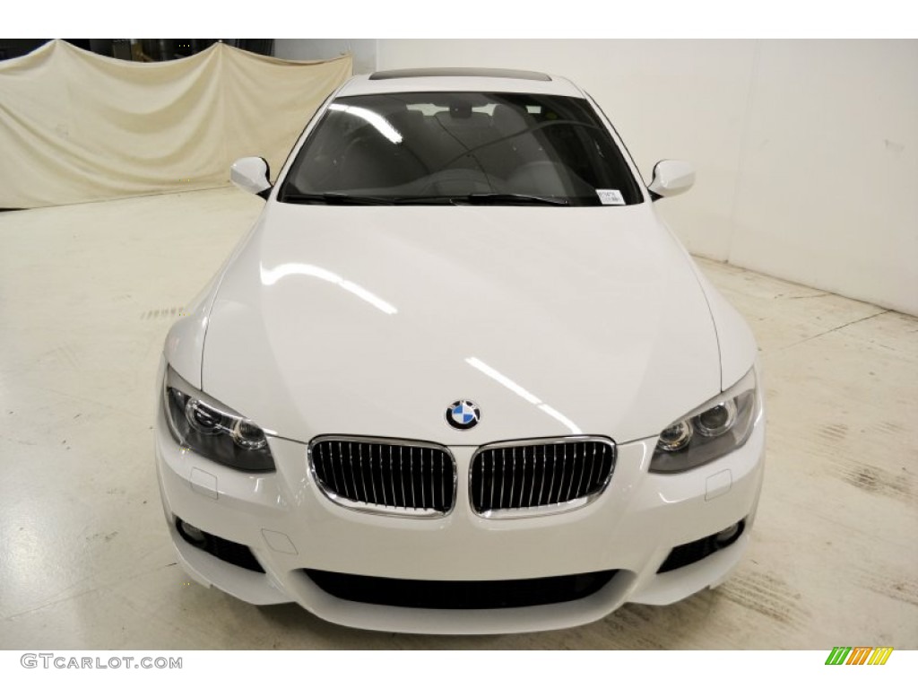 2011 3 Series 328i Coupe - Alpine White / Black photo #5
