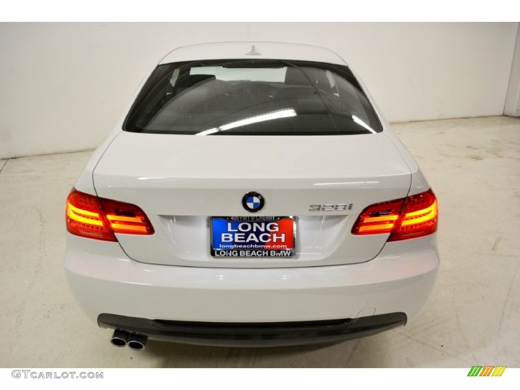 2011 3 Series 328i Coupe - Alpine White / Black photo #7