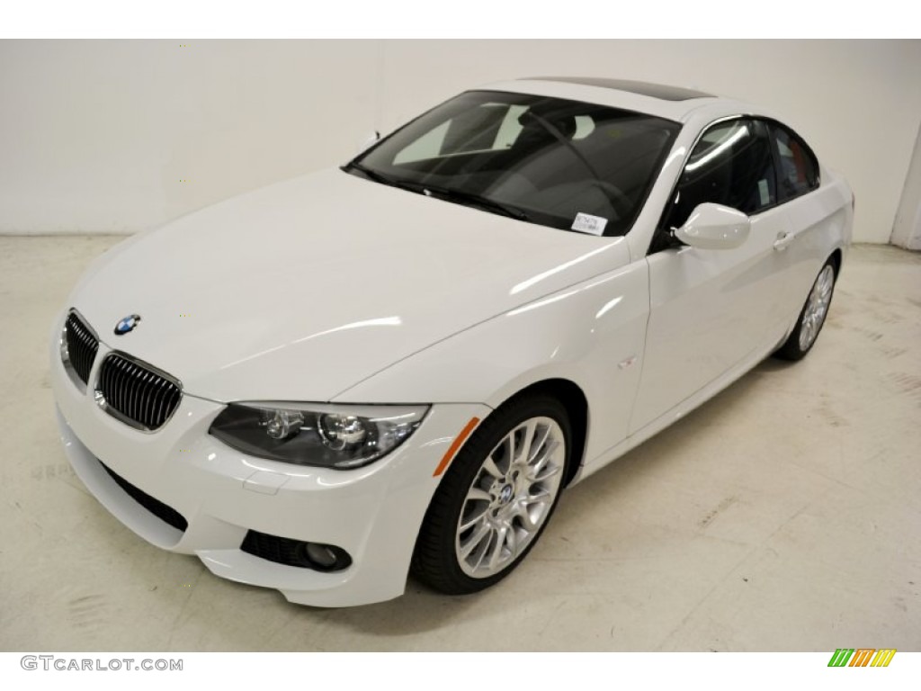 2011 3 Series 328i Coupe - Alpine White / Black photo #8