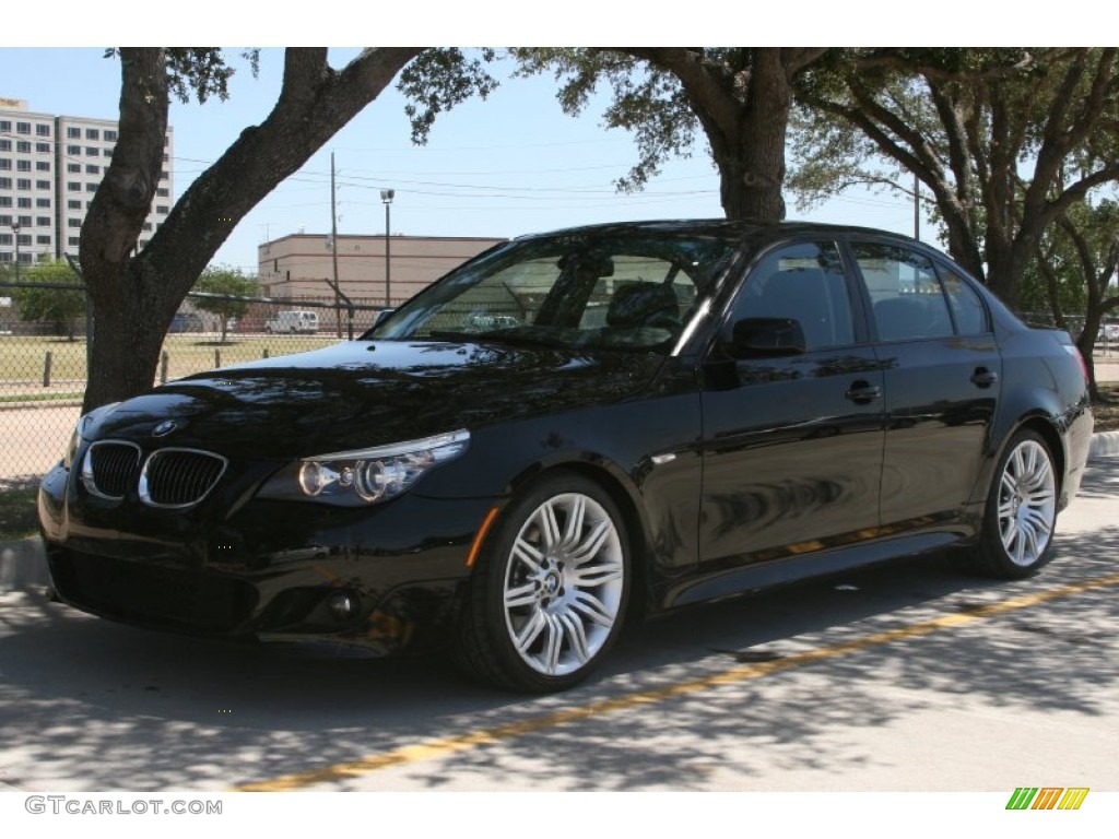 Jet Black 2008 BMW 5 Series 550i Sedan Exterior Photo #49911009
