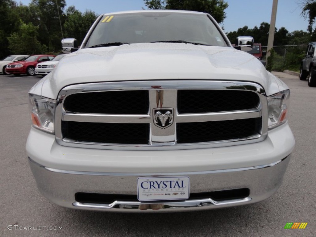 2011 Ram 1500 SLT Quad Cab - Bright White / Dark Slate Gray/Medium Graystone photo #19