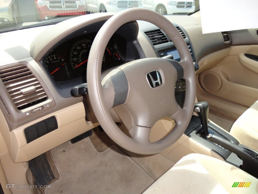 Ivory Interior 2005 Honda Accord DX Sedan Photo #49912023