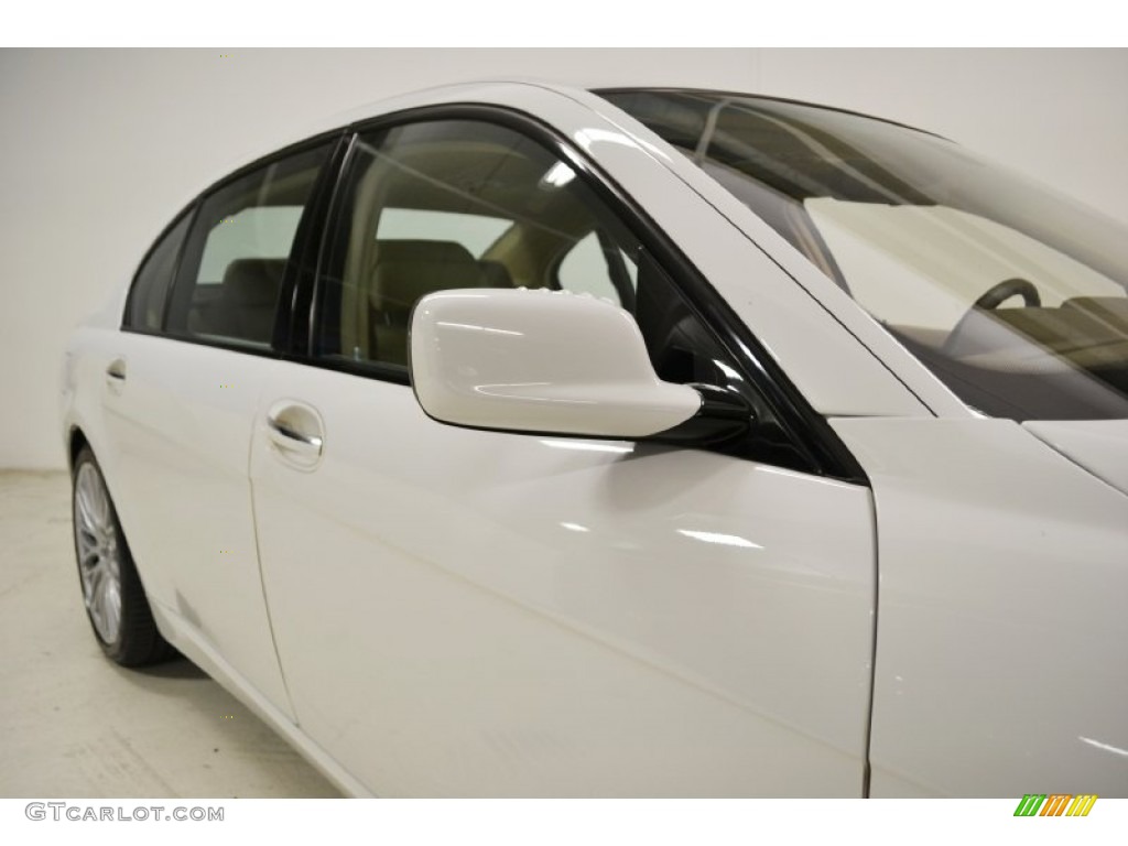 2008 7 Series 750Li Sedan - Alpine White / Cream Beige photo #4