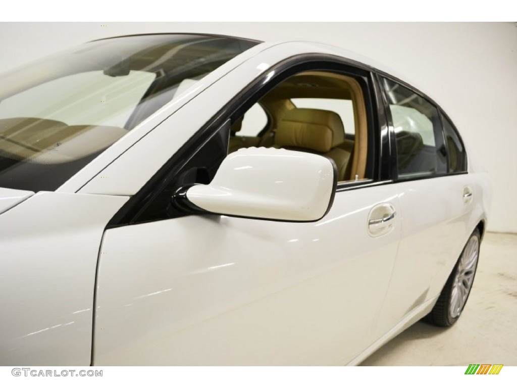 2008 7 Series 750Li Sedan - Alpine White / Cream Beige photo #12