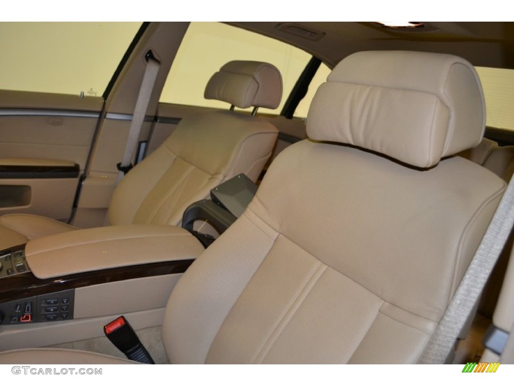 2008 7 Series 750Li Sedan - Alpine White / Cream Beige photo #18