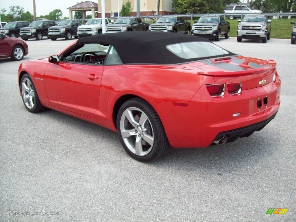 Inferno Orange Metallic 2011 Chevrolet Camaro SS/RS Convertible Exterior Photo #49915455