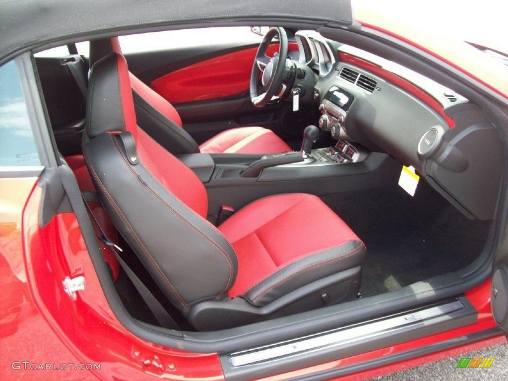 Inferno Orange/Black Interior 2011 Chevrolet Camaro SS/RS Convertible Photo #49915473