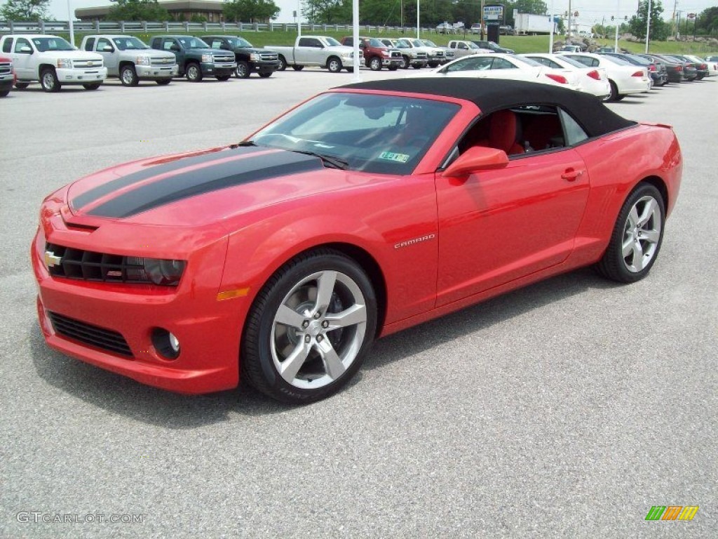 Inferno Orange Metallic 2011 Chevrolet Camaro SS/RS Convertible Exterior Photo #49915512