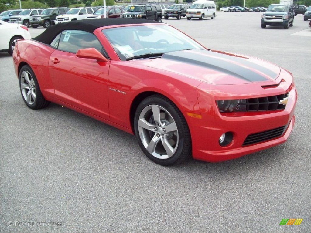 Inferno Orange Metallic 2011 Chevrolet Camaro SS/RS Convertible Exterior Photo #49915551