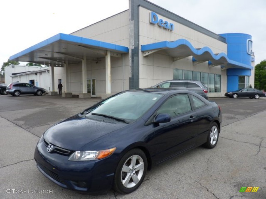 2008 Civic EX Coupe - Royal Blue Pearl / Gray photo #1