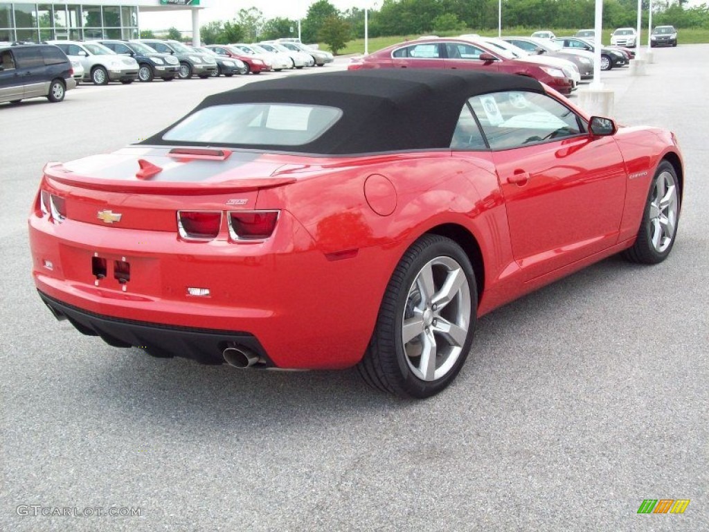 Inferno Orange Metallic 2011 Chevrolet Camaro SS/RS Convertible Exterior Photo #49915566