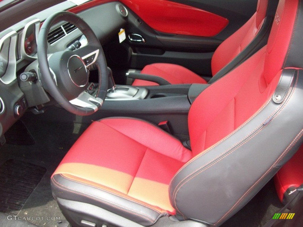 Inferno Orange/Black Interior 2011 Chevrolet Camaro SS/RS Convertible Photo #49915611
