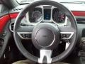 Inferno Orange/Black 2011 Chevrolet Camaro SS/RS Convertible Steering Wheel