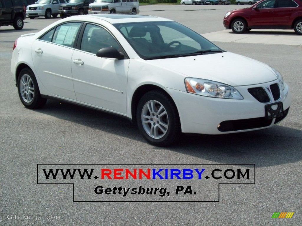 2006 G6 V6 Sedan - Ivory White / Light Taupe photo #1