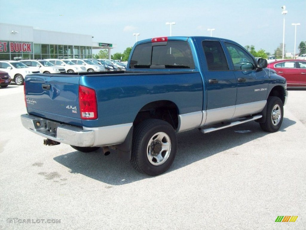 Atlantic Blue Pearl 2004 Dodge Ram 2500 SLT Quad Cab 4x4 Exterior Photo #49915758
