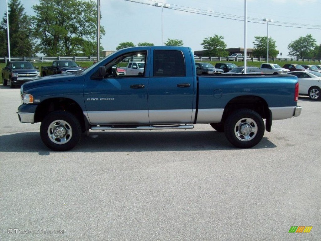 Atlantic Blue Pearl 2004 Dodge Ram 2500 SLT Quad Cab 4x4 Exterior Photo #49915761