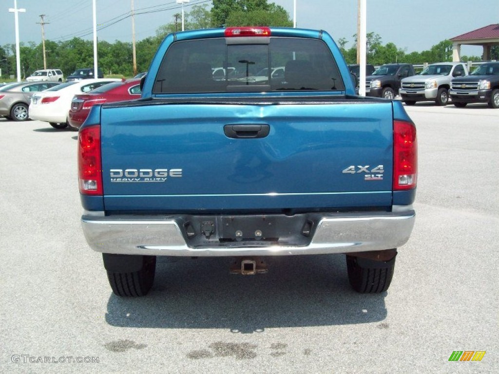 Atlantic Blue Pearl 2004 Dodge Ram 2500 SLT Quad Cab 4x4 Exterior Photo #49915764