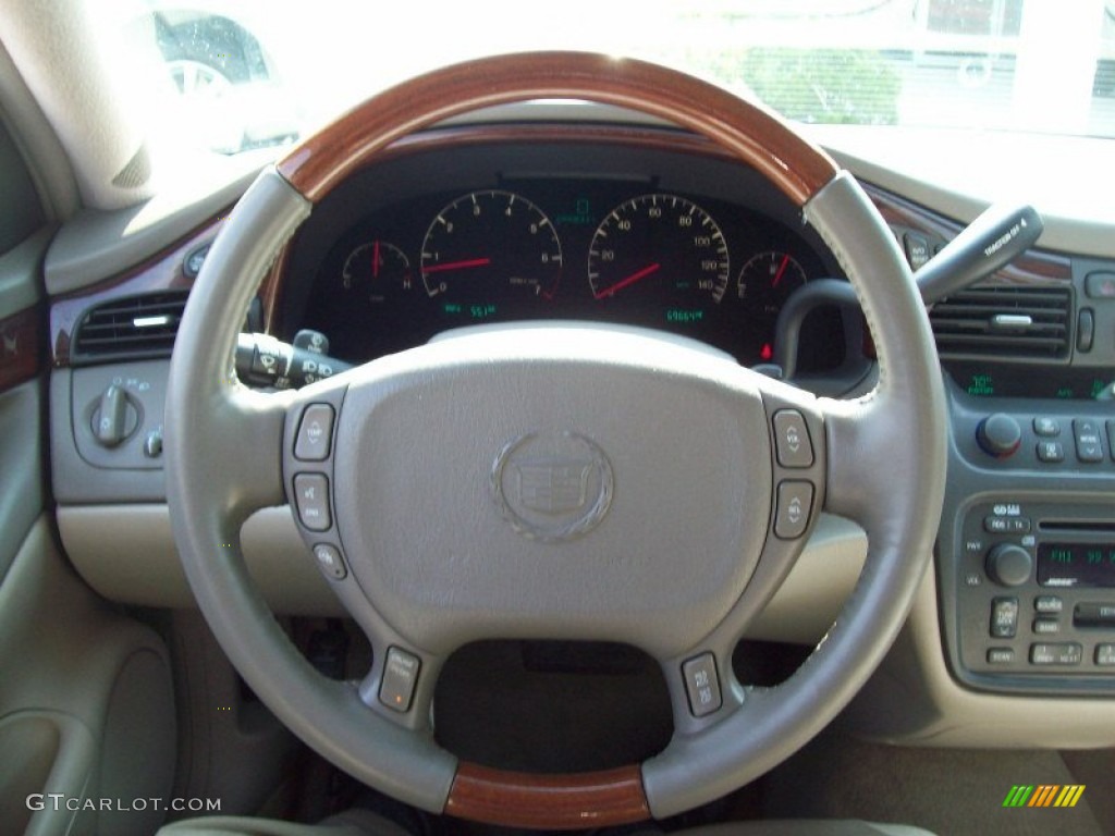 2004 Cadillac DeVille DHS Shale Steering Wheel Photo #49915872