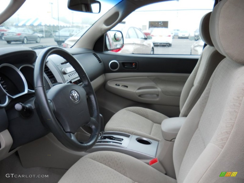 2007 Tacoma Access Cab - Impulse Red Pearl / Taupe photo #22