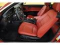 Coral Red/Black Dakota Leather Interior Photo for 2011 BMW 3 Series #49916364
