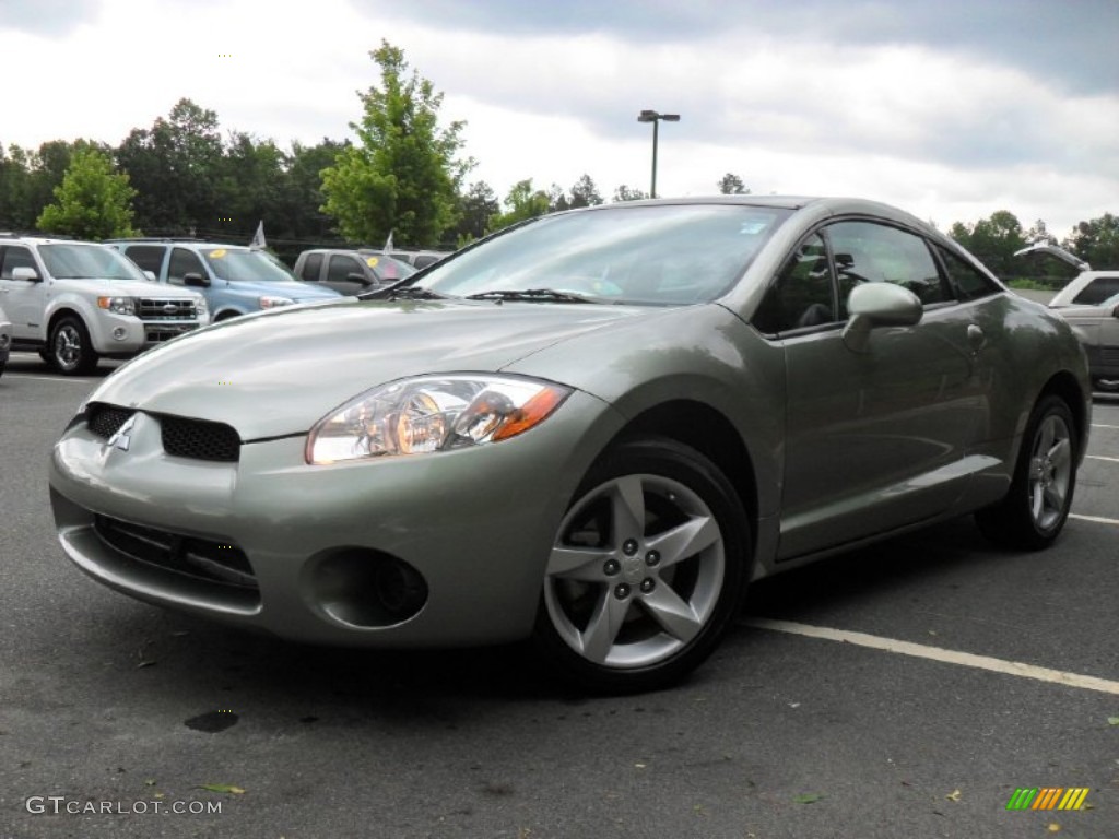 2008 Eclipse GS Coupe - Optimist Green Metallic / Dark Charcoal photo #1