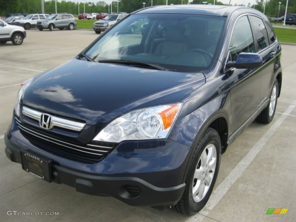 2008 CR-V EX-L 4WD - Royal Blue Pearl / Gray photo #2