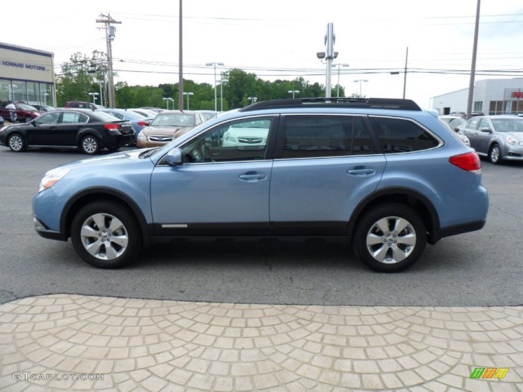 Sky Blue Metallic 2011 Subaru Outback 2.5i Limited Wagon Exterior Photo #49919634