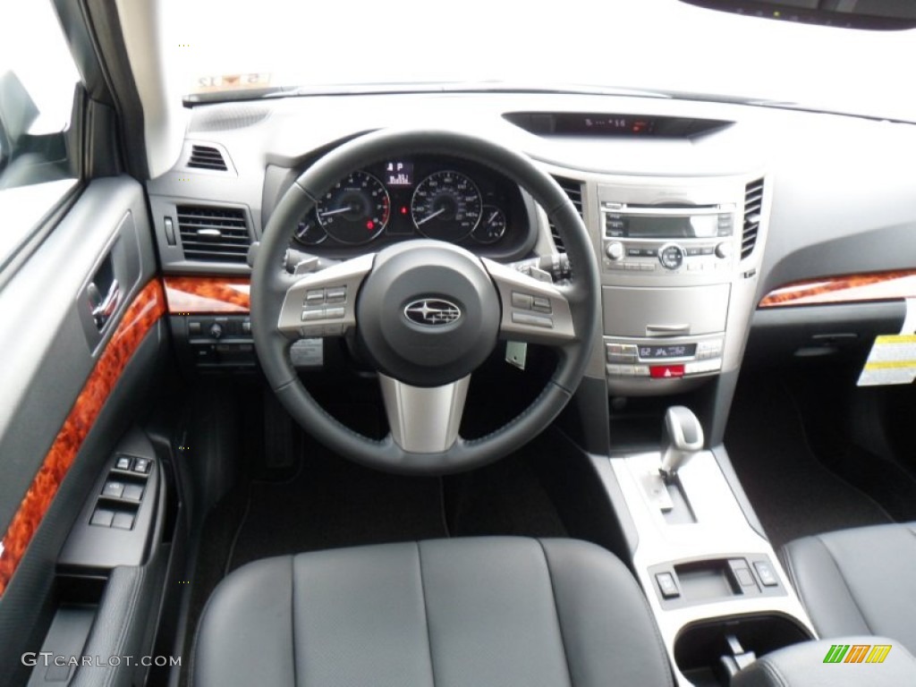 Off Black Interior 2011 Subaru Outback 2.5i Limited Wagon Photo #49919655
