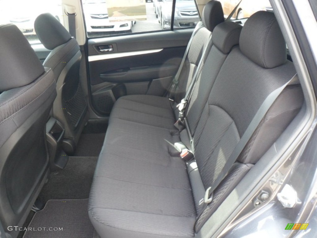 2011 Outback 2.5i Premium Wagon - Graphite Gray Metallic / Off Black photo #5