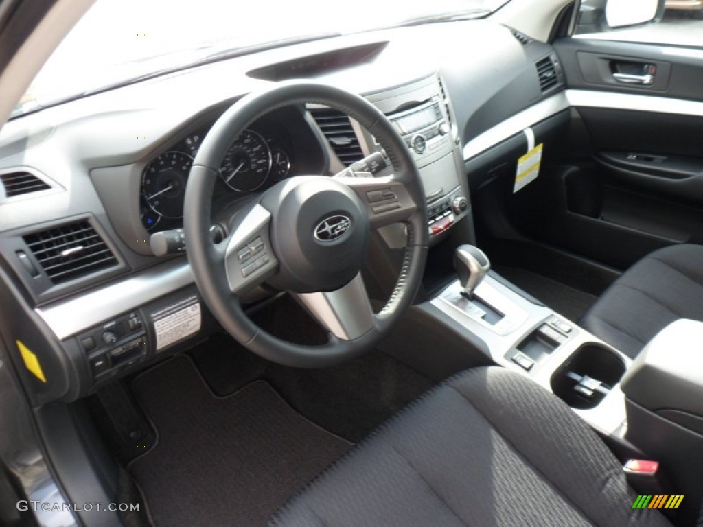 2011 Outback 2.5i Premium Wagon - Graphite Gray Metallic / Off Black photo #13