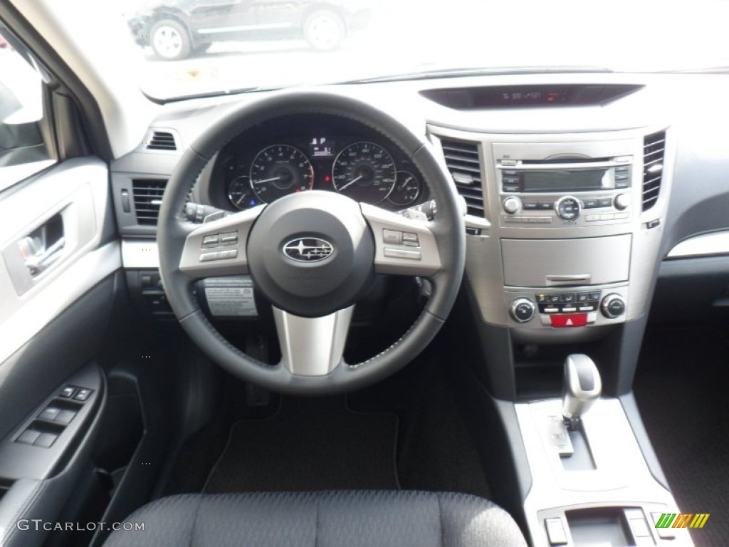 2011 Outback 2.5i Premium Wagon - Graphite Gray Metallic / Off Black photo #15