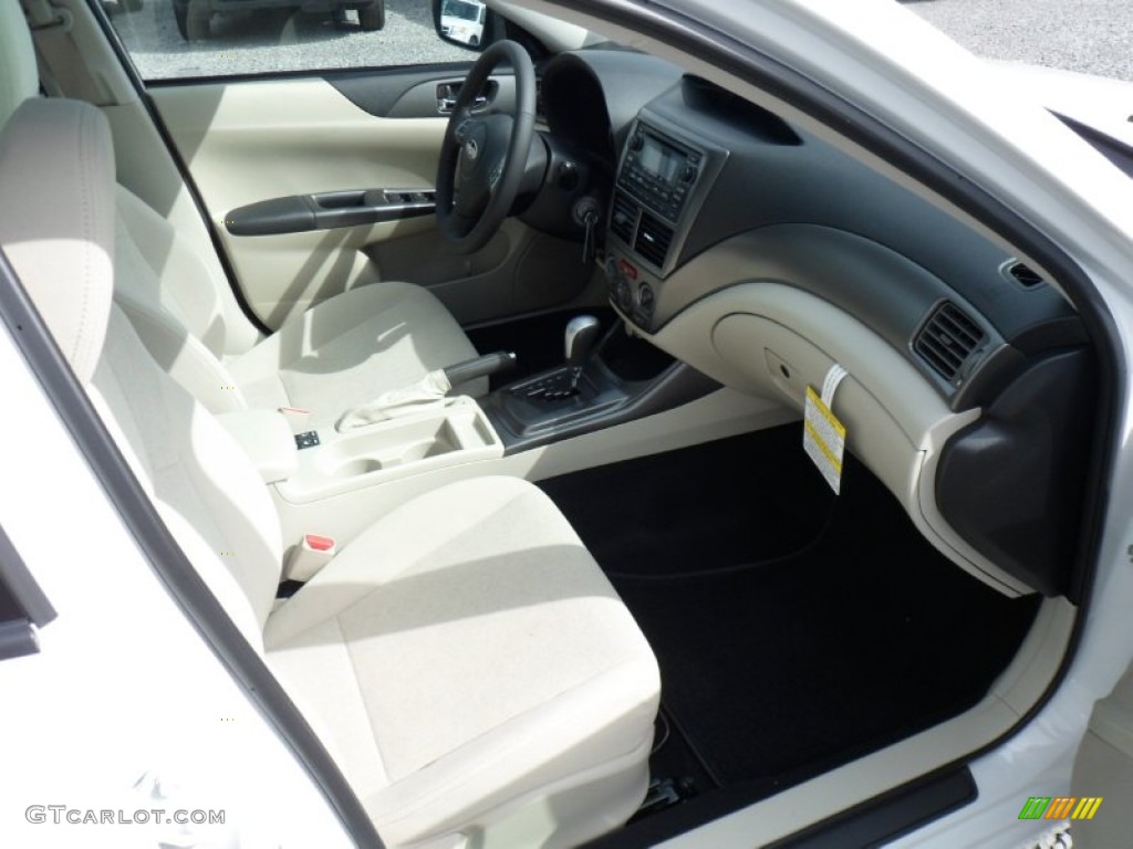 2011 Impreza 2.5i Premium Wagon - Satin White Pearl / Ivory photo #6