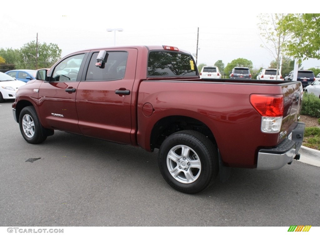 2010 Tundra CrewMax 4x4 - Salsa Red Pearl / Sand Beige photo #3