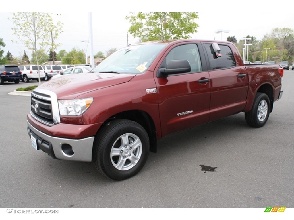 Salsa Red Pearl 2010 Toyota Tundra CrewMax 4x4 Exterior Photo #49920775