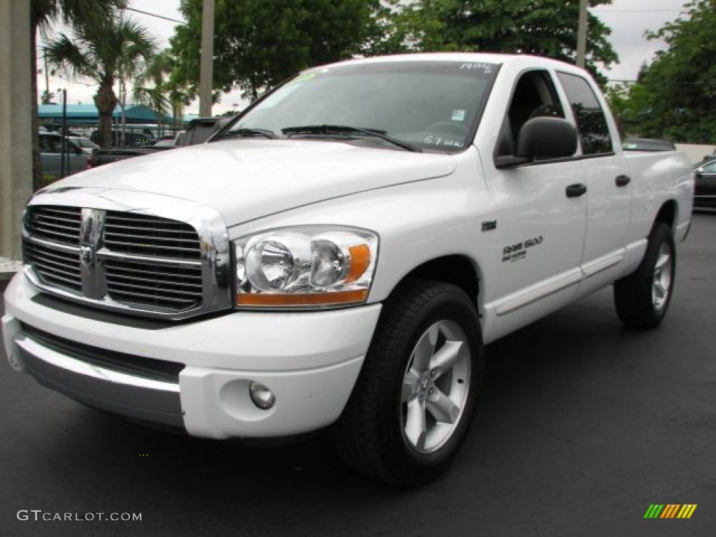 2006 Ram 1500 Big Horn Edition Quad Cab - Bright White / Medium Slate Gray photo #5