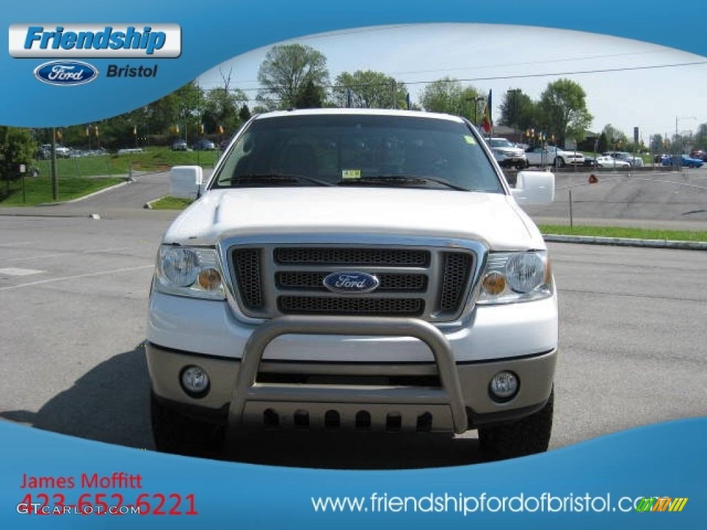 2006 F150 King Ranch SuperCrew 4x4 - Oxford White / Castano Brown Leather photo #3