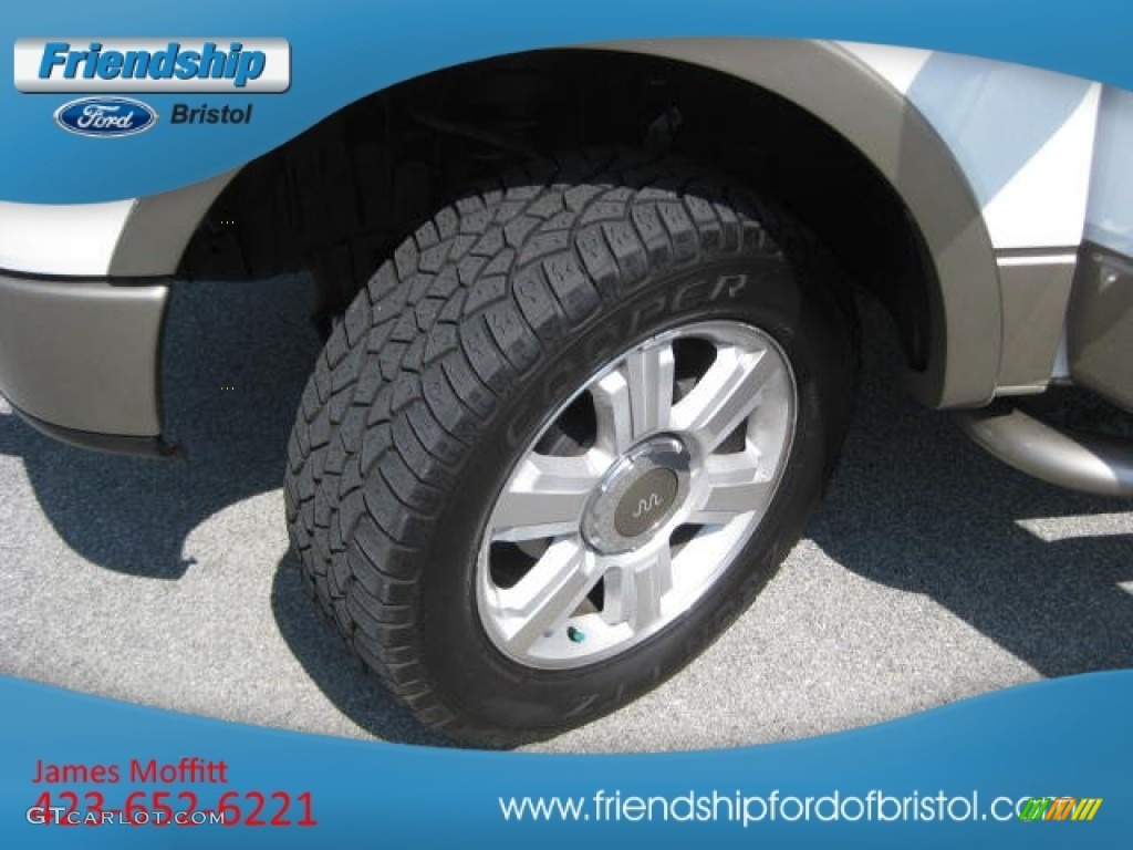 2006 F150 King Ranch SuperCrew 4x4 - Oxford White / Castano Brown Leather photo #9