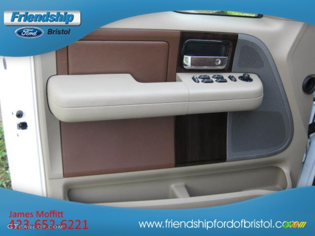 2006 F150 King Ranch SuperCrew 4x4 - Oxford White / Castano Brown Leather photo #16