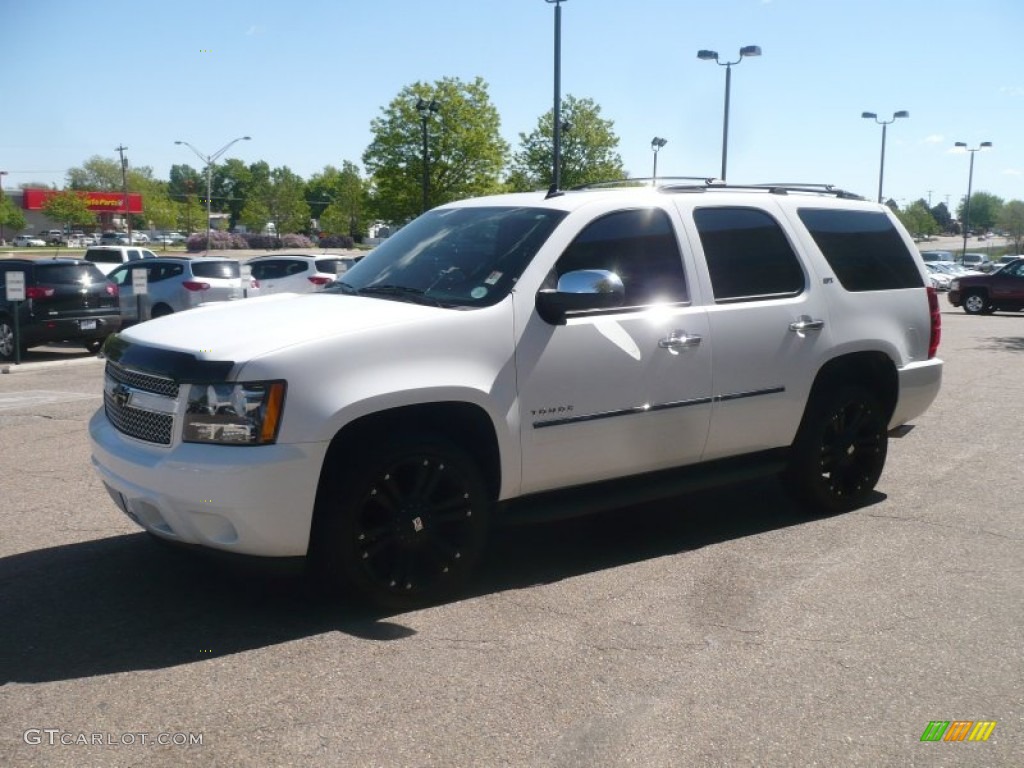 2010 Tahoe LTZ 4x4 - Summit White / Ebony photo #2