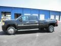 2011 Onyx Black GMC Sierra 3500HD Denali Crew Cab 4x4 Dually  photo #4